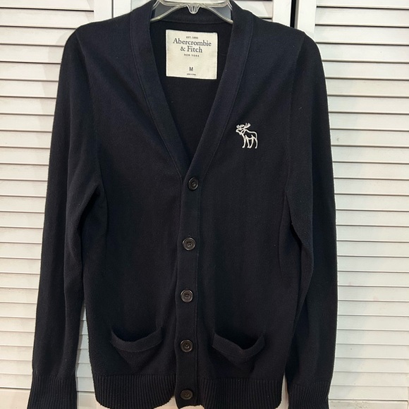 Abercrombie & Fitch Women’s Navy Cardigan Sweater - Picture 1 of 4
